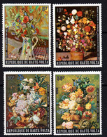 Haute Volta N° 338 / 41 XX  Fleurs En Bouquets, Tableaux.  Les 4 Valeurs Sans Charnière, TB - Haute-Volta (1958-1984)