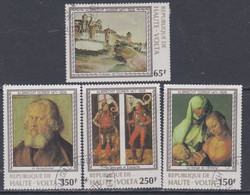 Haute-Volta N° 465 / 68 O 450è Anniversaire De La Mort D'Albrecht Dürer, Les 4 Valeurs Oblitération Légère Sinon TB - Haute-Volta (1958-1984)