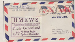 USA BMEWS Early Warning System  Cover Signature  Ca Thule NOV 25 1960  (EW153) - Polar Flights