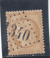 France - Année 1871/75 - N°YT 55 - Type Cérès - Oblitération Losange G.C. - 15c Bistre - 1871-1875 Ceres