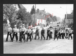 PHOTO ORIGINALE GROUPE DE POMPIERS ( POMPIER ) DE SAINT GERMAIN SUR MORIN : - Firemen