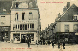 Delcampe - Laigle L'aigle * Rue Des Emangeards * Pharmacie * Magasin De Nouveautés HATEY RENARD * Commerces Magasins - L'Aigle