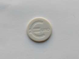 JETON De CADDIE Plastique  EURO € - Jetons De Caddies