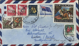 New Zealand YT 384 X2 386 386 A 387 385 391 416 CAD Lower Hutt NZ 1 NO 1963 CAD + Flamme Nov 63 - Storia Postale