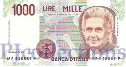 ITALIA - ITALY 1000 LIRE 1990 PICK 114c UNC PREFIX "G" - 1000 Lire