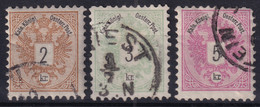 AUSTRIA 1883 - Canceled - ANK 44-46 Perf. Bz 10 1/2 - Gebraucht