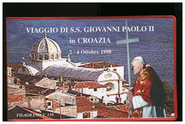 VATICANO - VIAGGI DEL PAPA - 1998 - Viaggio Di S.S. GIOVANNI PAOLO II In Croazia   -   Filagrano V139 - Abarten