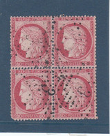 France - Année 1871/75 - N°YT 57 - Type Cérès - Oblitération Etoile Chiffrée. - 80c Rose - 1871-1875 Ceres