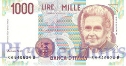 ITALIA - ITALY 1000 LIRE 1990 PICK 114c UNC PREFIX "H" - 1000 Lire