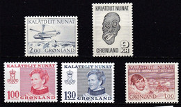 GL130 - GREENLAND – 1977 – FULL YEAR SET – Y&T # 88/92 MNH 7,35 € - Komplette Jahrgänge