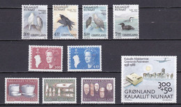 GL141 - GREENLAND – 1988 – FULL YEAR SET – Y&T # 167/176 MNH 36 € - Années Complètes