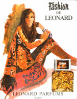 PUB PARFUM  ( FASHION ) De "  LEONARD "  1972 ( 8 ) - Ohne Zuordnung