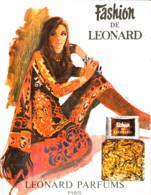 PUB PARFUM  ( FASHION ) De "  LEONARD "  1972 ( 8 ) - Unclassified