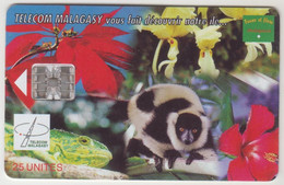 MADAGASCAR - Nature Of Madagascar ,03/99, 25 U, Tirage 600.000, Used - Madagaskar