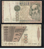 Italie  1000 Lire; QF 277802 F; Marco Polo, Janvier 1982, P 109 B, Usagé - 1000 Lire