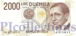 ITALIA - ITALY 2000 LIRE 1990 PICK 115 AUNC PREFIX "A" - 2000 Liras