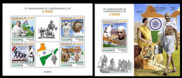 Guinea  2022 Independence Of India. M.Gandhi.  (236) OFFICIAL ISSUE - Altri