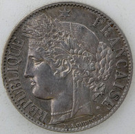 FRANCE - CERES - 1 Franc 1872A Petit A - TTB - Gad. : 465a - 1 Franc