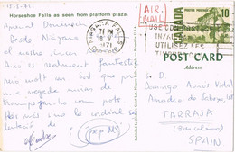 46824. Postal Aerea NIAGARA PARK (Ontario) Canada 1971. Vista De Horseshoe Falls - Cartas