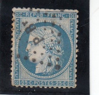 France - Année 1871/75 - N°YT 60B - Type Cérès - Oblitération Ambulant - 25c Bleu - 1871-1875 Ceres