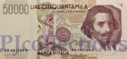 ITALIA - ITALY 50000 LIRE 1992 PICK 116a UNC PREFIX "A" - 50000 Liras