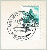 Norwegen / Norge 1982, Sonderstempel Sjomennenes Minnehal Stavern, Gedenkstätte / Hall Of Remembrance - Monuments