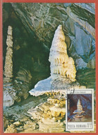 GEOLOGIE ROUMANIE CARTE MAXIMUM GROTTE DE 1979 - Other