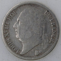 FRANCE - LOUIS XVIII - 1/2 Franc 1823A - B+/TB - Gad. : 401 - 1/2 Franc