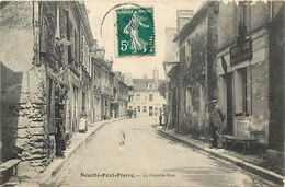 - Indre Et Loire -ref-B77-  Neuillé Pont Pierre - La Grande Rue - Débit De Tabac - Tabacs - - Neuillé-Pont-Pierre