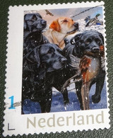 Nederland - NVPH - Xxxx - Xxxx - Persoonlijk Gebruikt - Cancelled - Honden In Sneeuw - Timbres Personnalisés