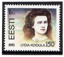 Estonia 1993 .Lydia Koidula -150. 1v: 1Kr.  Michel #  219 - Estland