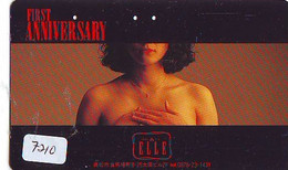 Télécarte Japon *   FEMME  (7210)  FIRST ANNIVERSARY * PHONECARD JAPAN * TELEFONKARTE *  BATHCLOTHES LINGERIE - Mode