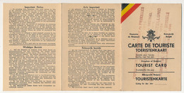 BELGIQUE - Carte De Touriste / Toeristenkaart - Sté Nle Chemins De Fer Belges - 1935 - Expo Internationale De Bruxelles - Historical Documents