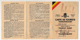 BELGIQUE - Carte De Touriste / Toeristenkaart - Sté Nle Chemins De Fer Belges - 1935 - Expo Internationale De Bruxelles - Historische Dokumente