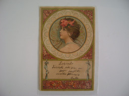 POST CARD Illustrateur KOSA, Paris - Portrait Femme - Médaillon - Art Nouveau IN THE STATE - Altri & Non Classificati