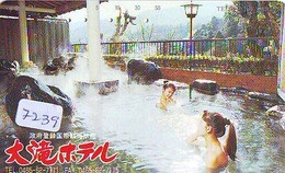 Télécarte Japon * FEMME EROTIQUE (7239) BATH * PHONECARD JAPAN * TELEFONKARTE *  BATHCLOTHES LINGERIE - Fashion