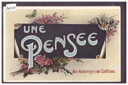 UNE PENSEE DES GENEVEYS SUR COFFRANE - AU DOS: CACHET LINEAIRE - SONDERSTEMPEL - B ( PLI D'ANGLE ) - Coffrane