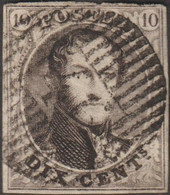 Belgique 1858 COB 10A Oblitéré D 46 Paliseul Ou Court-St-Etienne. Rare - Balkenstempel: Ausladungen