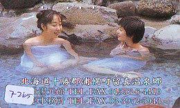 Télécarte Japon * FEMME EROTIQUE (7265) BATH * PHONECARD JAPAN * TELEFONKARTE *  BATHCLOTHES LINGERIE - Moda