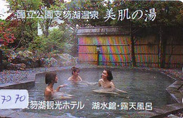 Télécarte Japon * FEMME EROTIQUE (7270) BATH * PHONECARD JAPAN * TELEFONKARTE *  BATHCLOTHES LINGERIE - Mode