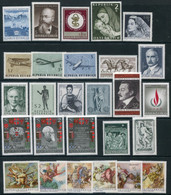 AUSTRIA 1968 Complete Commemorative Issues MNH / **.  Michel 1257-83 - Nuovi