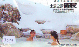 Télécarte Japon * FEMME EROTIQUE (7271) BATH * PHONECARD JAPAN * TELEFONKARTE *  BATHCLOTHES LINGERIE - Moda