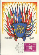 Grèce - Griechenland - Greece CM 1963 Y&T N°800 - Michel N°822 - 4,50d EUROPA - Cartes-maximum (CM)