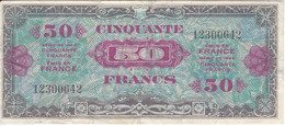 BILLETE DE FRANCIA DE 50 FRANCS DEL AÑO 1944  (BANKNOTE) - 1944 Drapeau/Francia