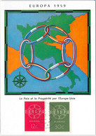 56911 -  NETHERLANDS -  POSTAL HISTORY - MAXIMUM CARD: 1959 EUROPA CEPT Peace - 1959