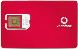 Germany - Vodafone - Willkommen, Plain Red, GSM SIM2 Mini, Mint - [2] Prepaid