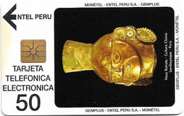 Peru - Entel-Gemplus - Museo Oro Del Peru Trial Card 11.1993, 50Units, Mint - Perú