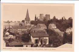 CINQ-MARS - Vue Générale, L'église Et Le Château - Autres & Non Classés