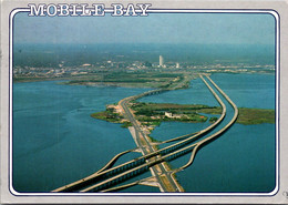 Alabama Mobile Bay Aerial Panoramic View 1996 - Mobile