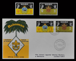 Bahamas 1967 - Mi-Nr. 272-273 ** - MNH - & Auf FDC - Pfadfinder / Scouts - Bahamas (1973-...)